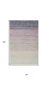 5' X 8' Purple Abstract Area Rug