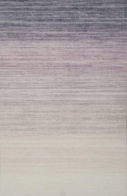 5' X 8' Purple Abstract Area Rug
