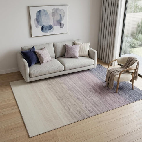 5' X 8' Purple Abstract Area Rug