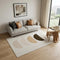 5' X 8' Cream Abstract Area Rug