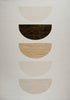 5' X 8' Cream Abstract Area Rug