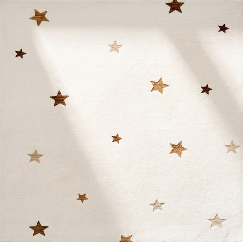 8' X 11' Cream Abstract Area Rug