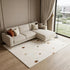 8' X 11' Cream Abstract Area Rug