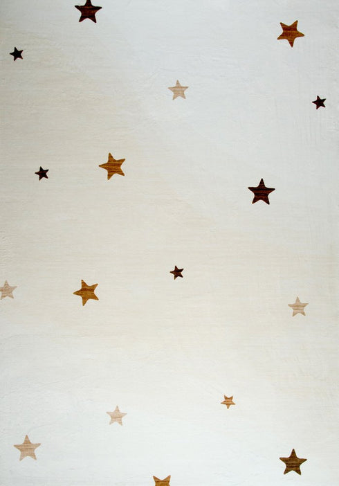 8' X 11' Cream Abstract Area Rug
