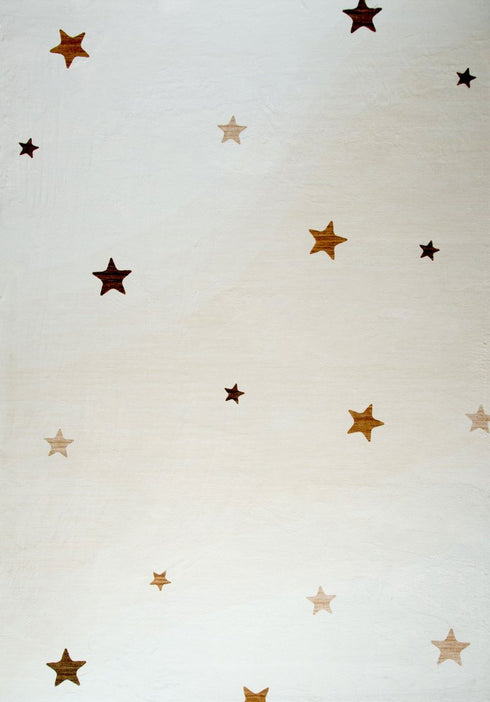 8' X 11' Cream Abstract Area Rug