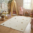 8' X 11' Cream Abstract Area Rug