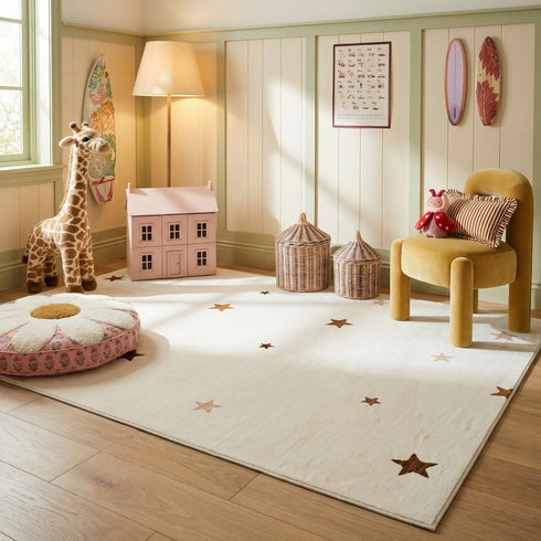 8' X 11' Cream Abstract Area Rug