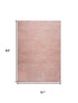 5' X 8' Pink Abstract Area Rug