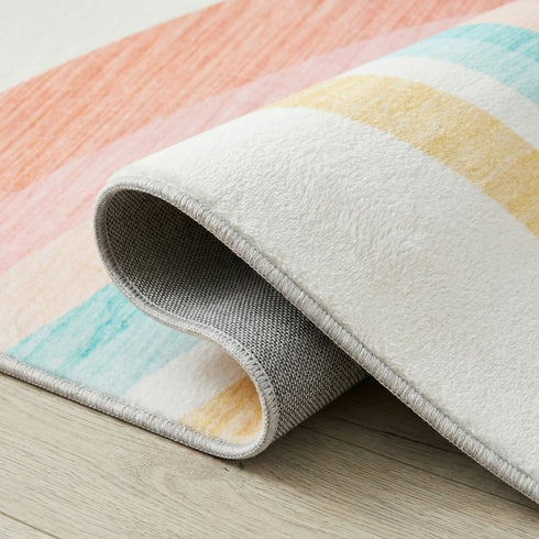 5' X 8' Pink Abstract Area Rug