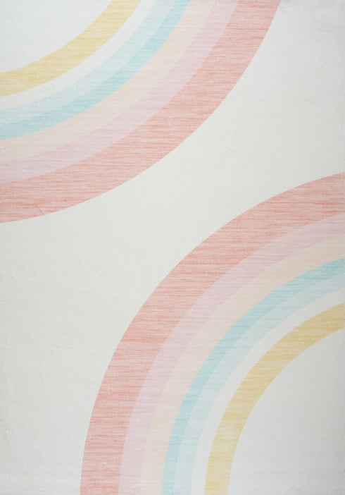 5' X 8' Pink Abstract Area Rug
