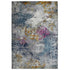 9' X 12' Blue Gray And Purple Area Rug