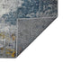 9' X 12' Blue Gray And Purple Area Rug