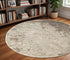 9' X 12' Gray And Ivory Abstract Area Rug