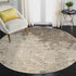 9' X 12' Gray And Ivory Abstract Area Rug