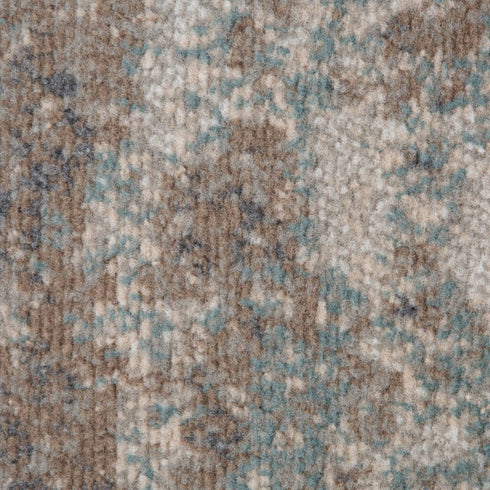 9' X 12' Gray And Ivory Abstract Area Rug