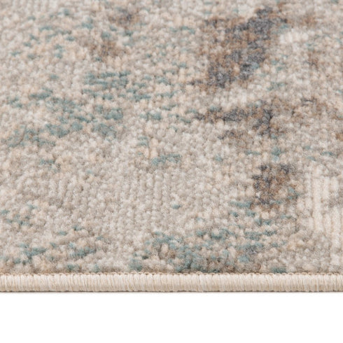 9' X 12' Gray And Ivory Abstract Area Rug