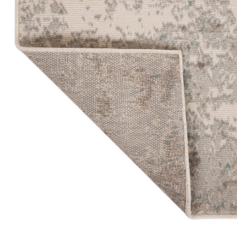 9' X 12' Gray And Ivory Abstract Area Rug