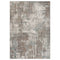 8' X 10' Ivory Brown And Green Abstract Area Rug
