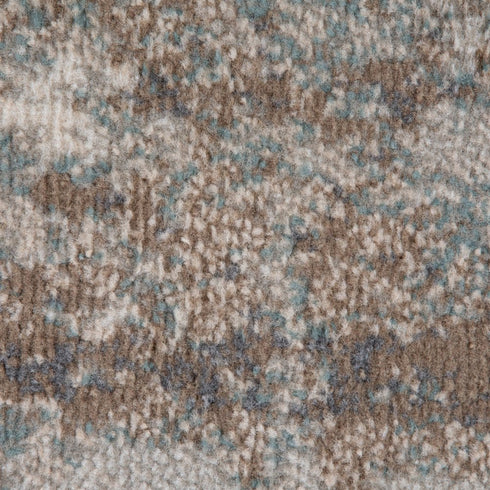8' X 10' Ivory Brown And Green Abstract Area Rug