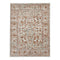 9' X 12' Ivory Gray And Rust Floral Area Rug