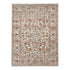 9' X 12' Ivory Gray And Rust Floral Area Rug