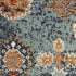 8' X 10' Teal Rust and Orange Oriental Power Loom Area Rug