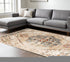 8' X 10' Ivory Tan and Gold Medallion Power Loom Area Rug
