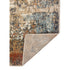 5' X 8' Tan Orange and Gray Abstract Power Loom Area Rug