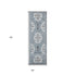 9' X 12' Charcoal And Ivory Medallion Area Rug