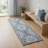 9' X 12' Charcoal And Ivory Medallion Area Rug