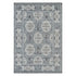 9' X 12' Charcoal And Ivory Medallion Area Rug