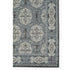 9' X 12' Charcoal And Ivory Medallion Area Rug