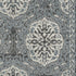 9' X 12' Charcoal And Ivory Medallion Area Rug