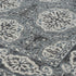 9' X 12' Charcoal And Ivory Medallion Area Rug