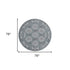 9' X 12' Charcoal And Ivory Medallion Area Rug