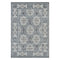 9' X 12' Charcoal And Ivory Medallion Area Rug