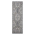 9' X 12' Charcoal And Gray Medallion Area Rug