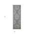 9' X 12' Charcoal And Gray Medallion Area Rug