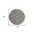 9' X 12' Charcoal And Gray Medallion Area Rug