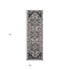 9' X 12' Black And Gray Medallion Area Rug