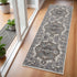 9' X 12' Ivory Taupe and Gray Medallion Power Loom Area Rug