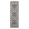 9' X 12' Ivory Taupe and Gray Medallion Power Loom Area Rug