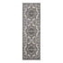 9' X 12' Ivory Taupe and Gray Medallion Power Loom Area Rug
