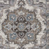 9' X 12' Ivory Taupe and Gray Medallion Power Loom Area Rug