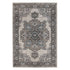 9' X 12' Ivory Taupe and Gray Medallion Power Loom Area Rug