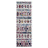 9' X 12' Ivory Blue And Orange Geometric Area Rug