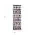 9' X 12' Ivory Blue And Orange Geometric Area Rug