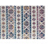 9' X 12' Ivory Blue And Orange Geometric Area Rug