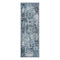 9' X 12' Ivory Blue And Gray Medallion Area Rug