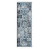 9' X 12' Ivory Blue And Gray Medallion Area Rug